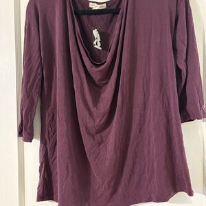 Purple Draped Top